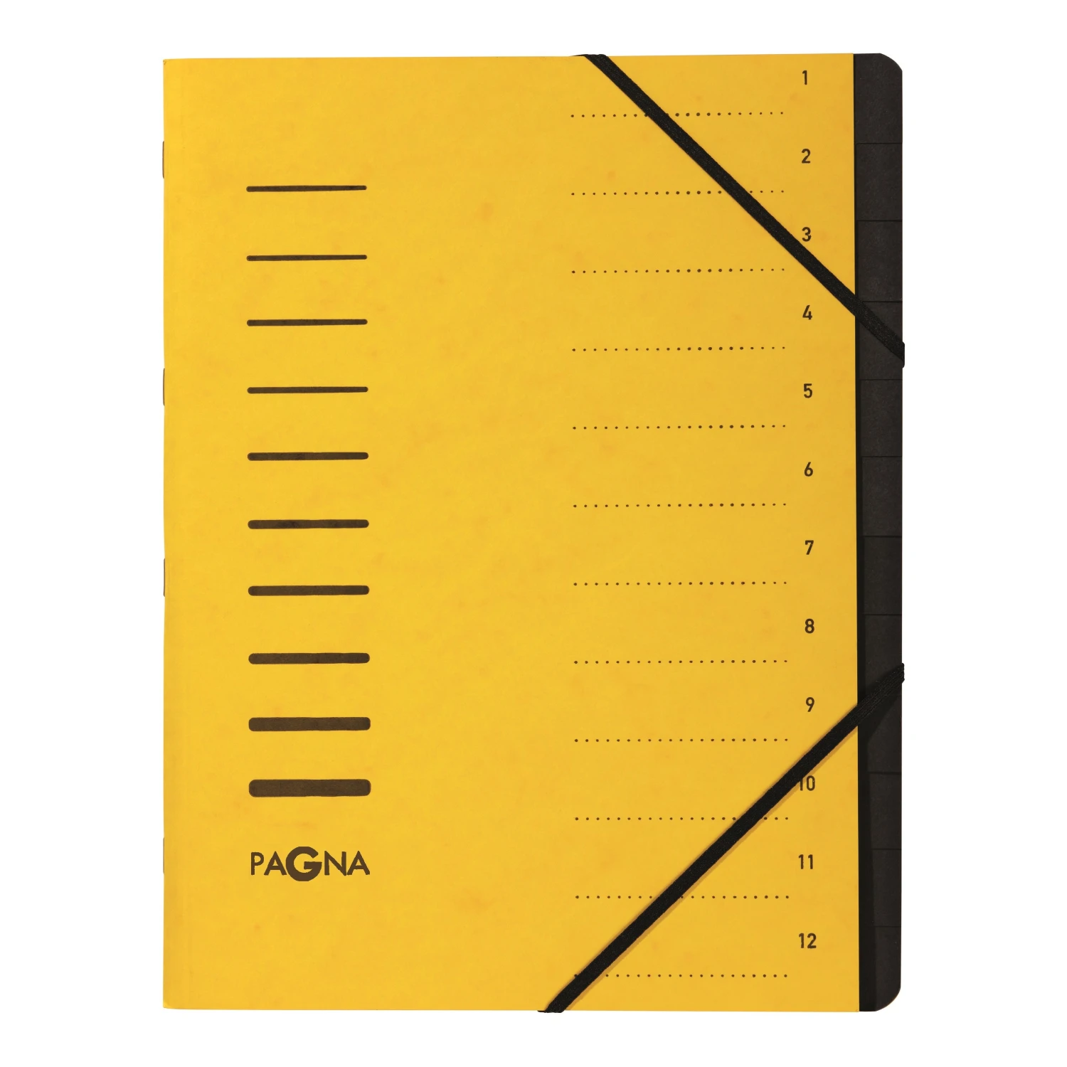 Pagna Classeurs à 12 compartiments, jaune