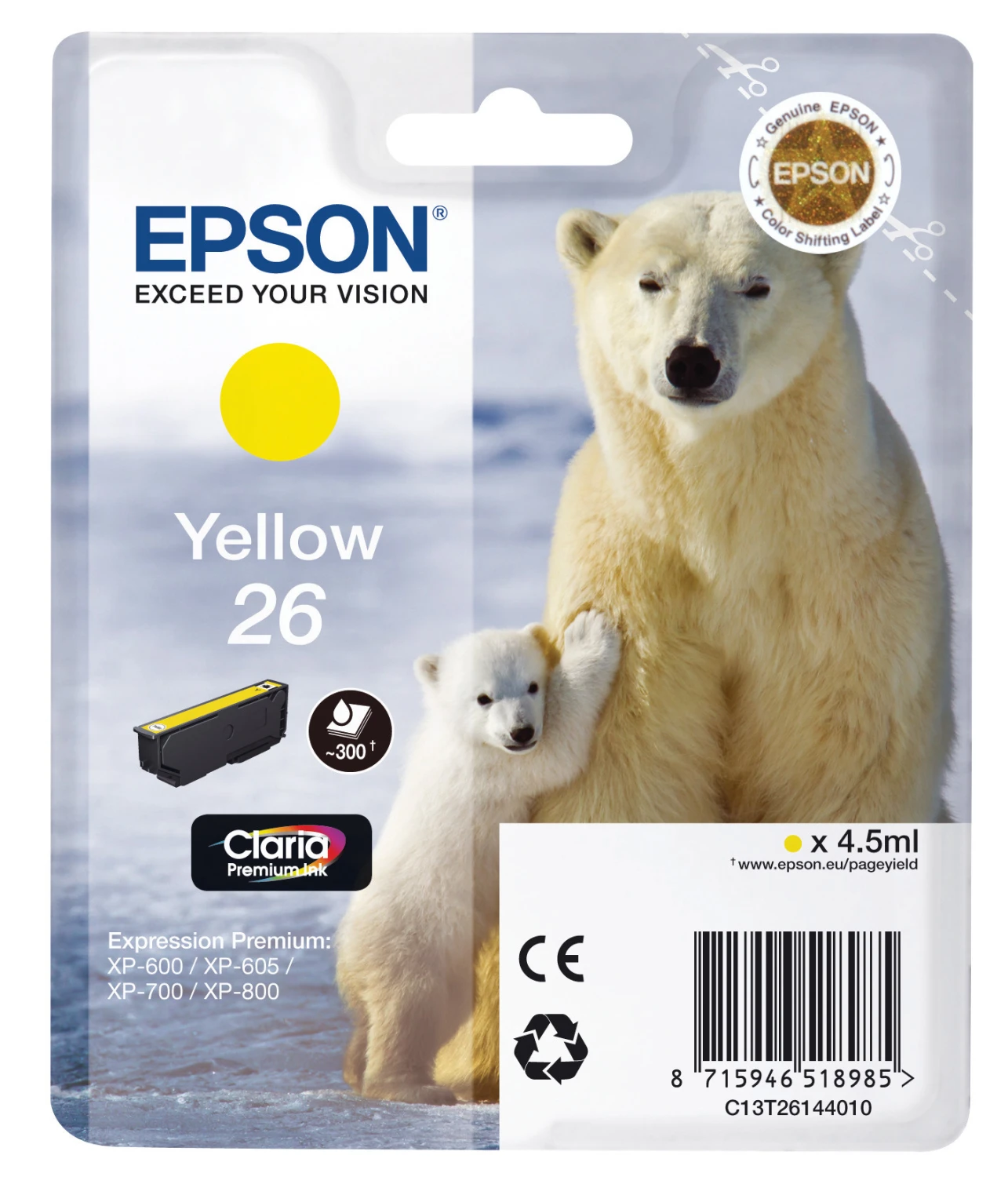 EPSON Tintenpatrone yellow T261440