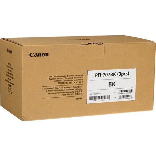 CANON Tintenpatrone schwarz PFI-707BK