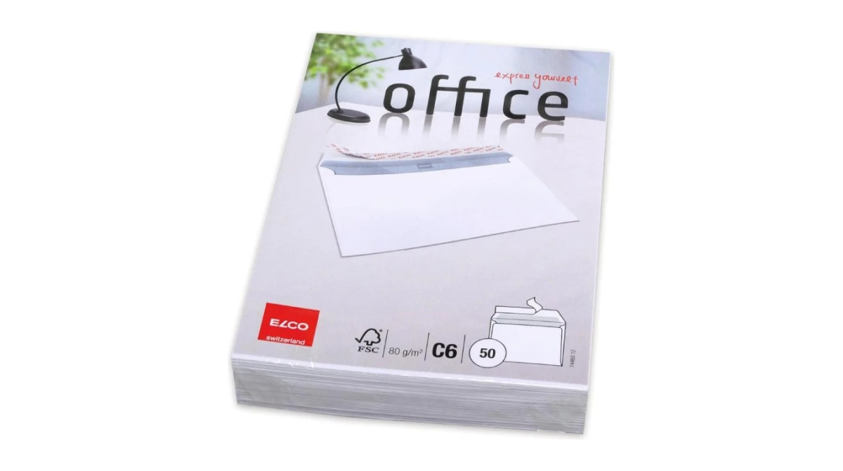 ELCO Enveloppe Office C6, sans fenêtre 80 g/m2, 50 pcs.