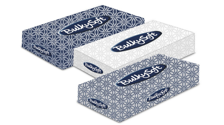 BULKYSOFT Mouchoirs cosmétiques Classic 2 couches, 40 pièces