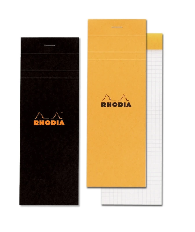 RHODIA Bloc notes noir 74x210mm