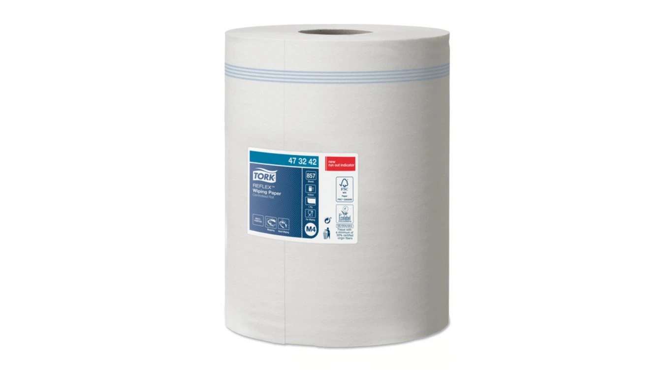 TORK Papierwischtücher Reflex Midi 1-lagig, 6 Rollen
