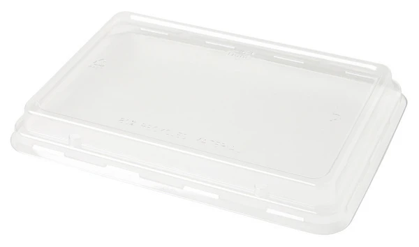 BIOPAK Couvercles bombés pour barquette rectangulaire, 240 pièces