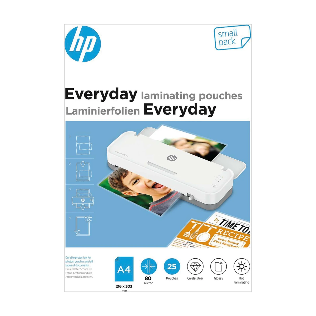 HP Everyday film de plastification, A4, 80 my