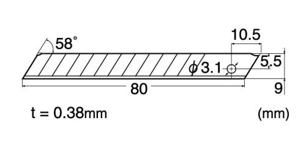 NT lames de rechange pour Cutter A-300RP, 9mm