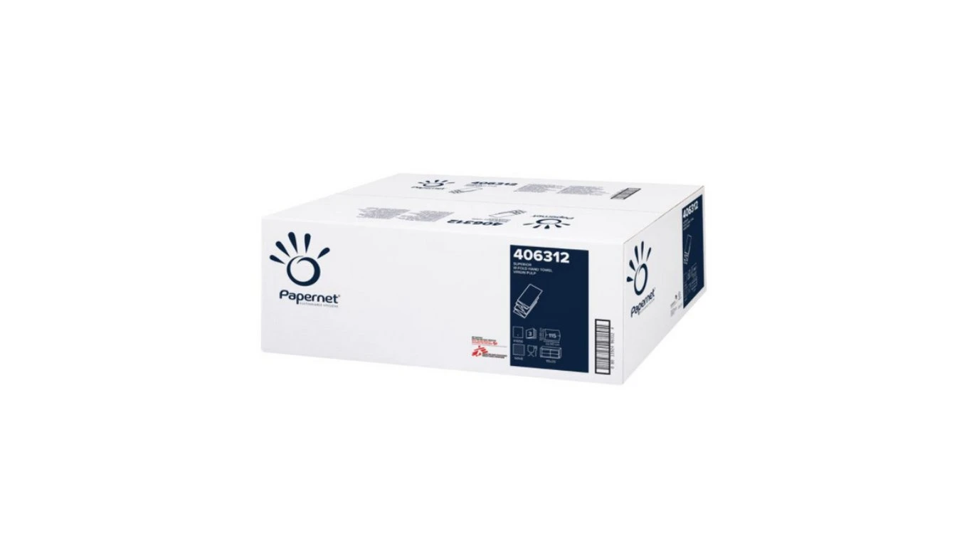 PAPERNET Papierhandtücher W-Falz, 3-lagig, hochweiss