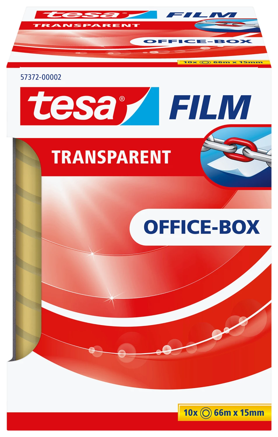 TESA Bande adhésive transparent Office-Box 66 m x 15 mm