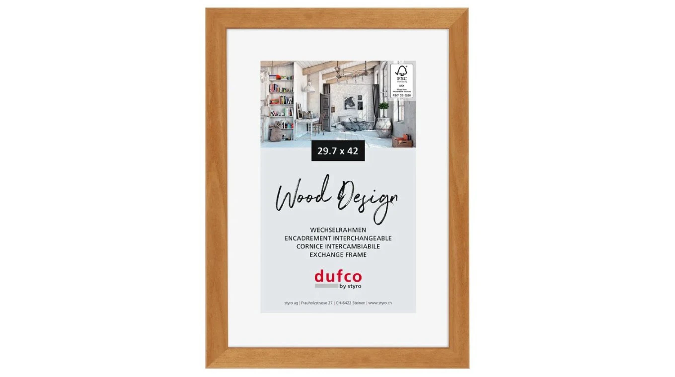DUFCO "Toronto" Bilderrahmen Massivholz 29.7 x 42 cm (A3)