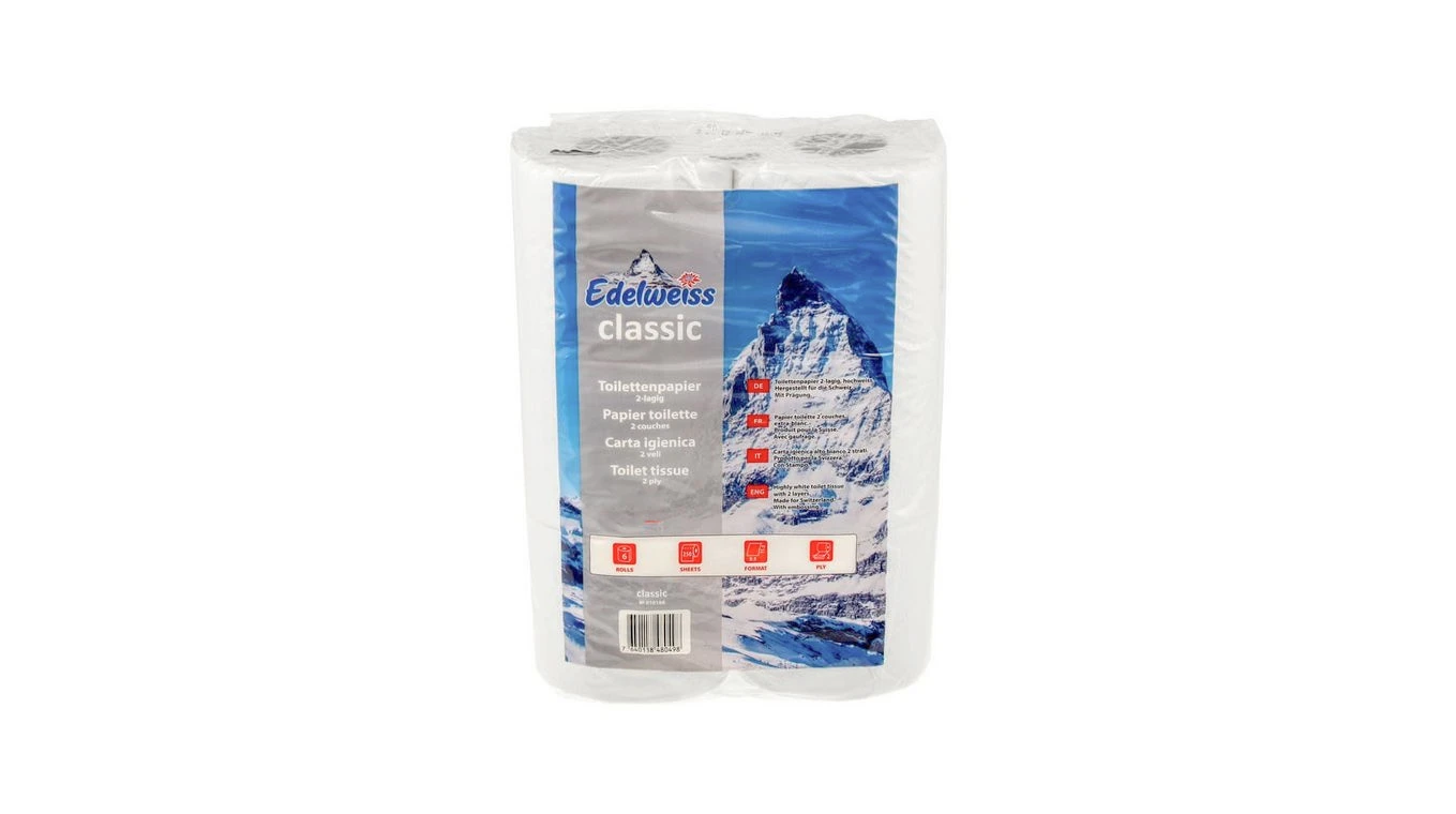 EDELWEISS Papier toilette Classic 2 couches, 6 rouleaux