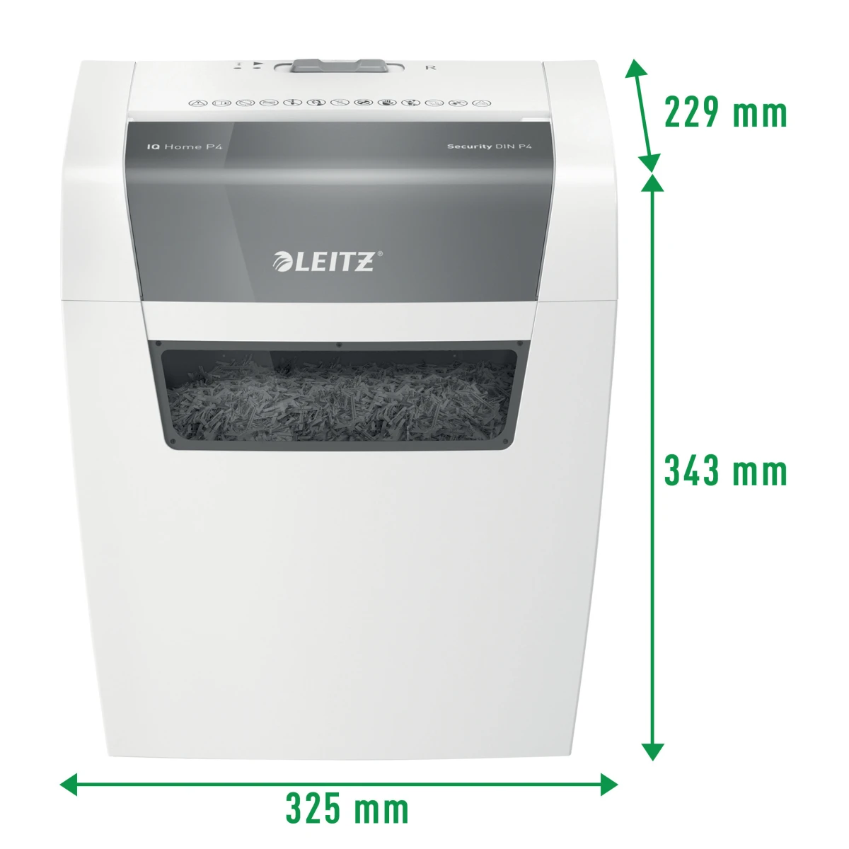 LEITZ Destructeur de documents IQ Home, P-4, 15lt