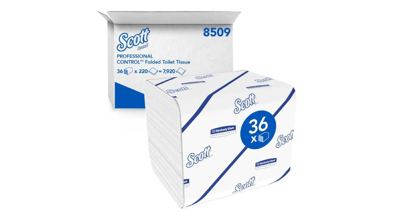 SCOTT Papier toilette feuille à feuille 2 couches, 7'920 feuilles