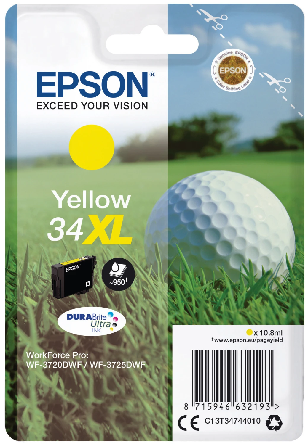 EPSON T347440 34XL Cartouche d'encre jaune