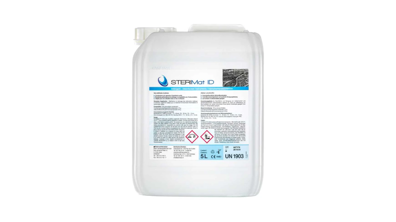 DENTIMED Instrumentendesinfektionsmittel Sterimat ID Neu 3 x 5 L