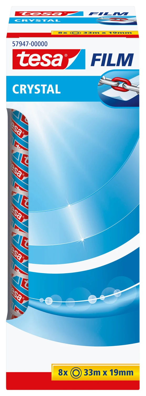 TESA Crystal Tape 19 mm x 33 m - 8 pcs.