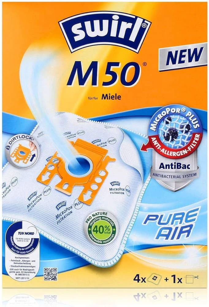 SWIRL Sac aspirateur M 50 EcoPor 4 pièces