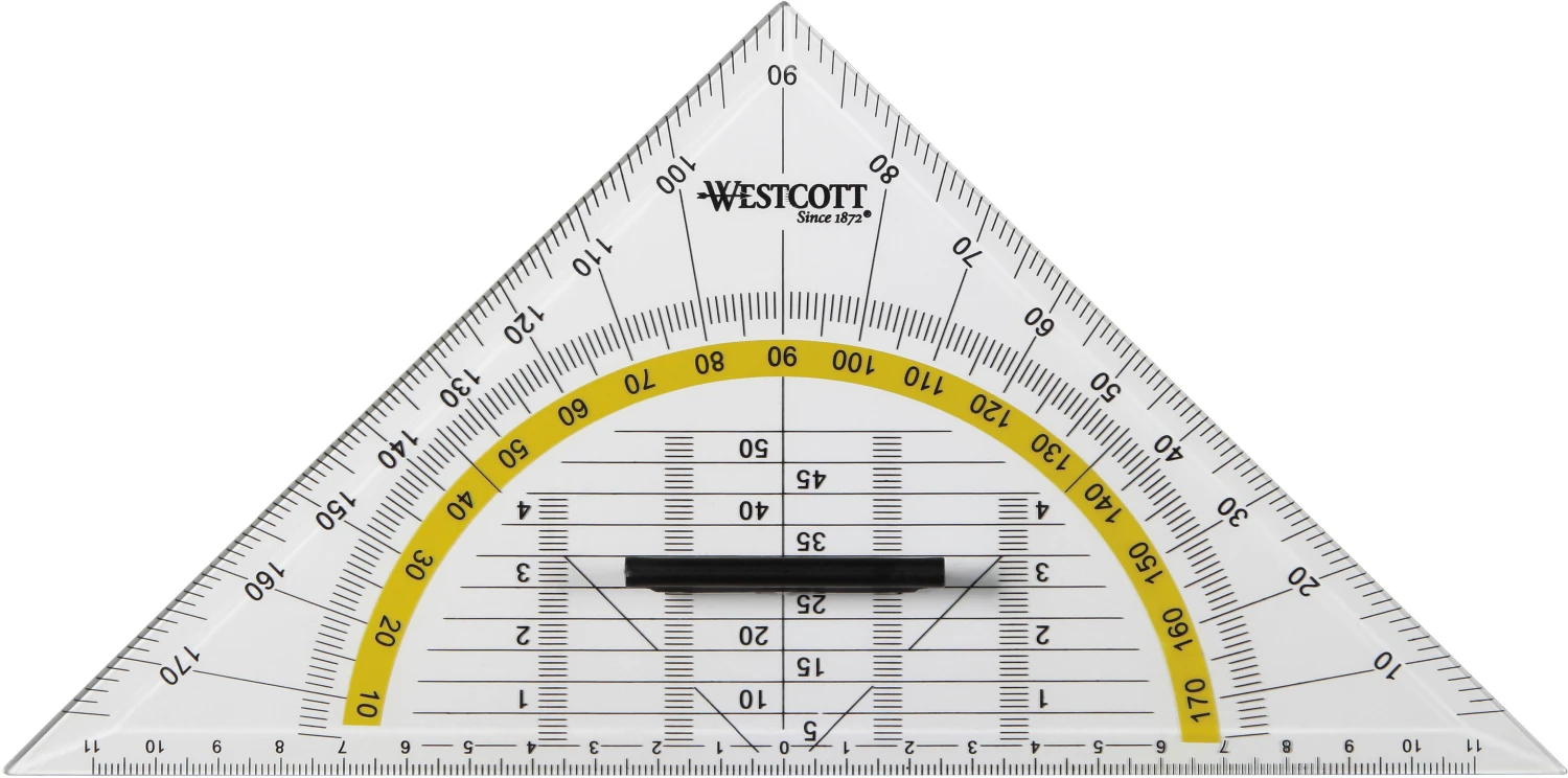 WESTCOTT Geodreieck 22cm