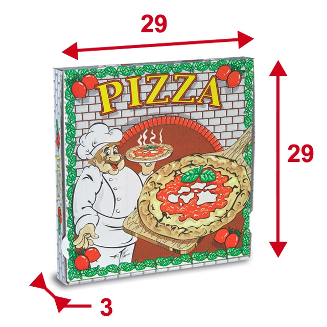 Boîtes à pizza "Pizzaiolo" 100 pièces