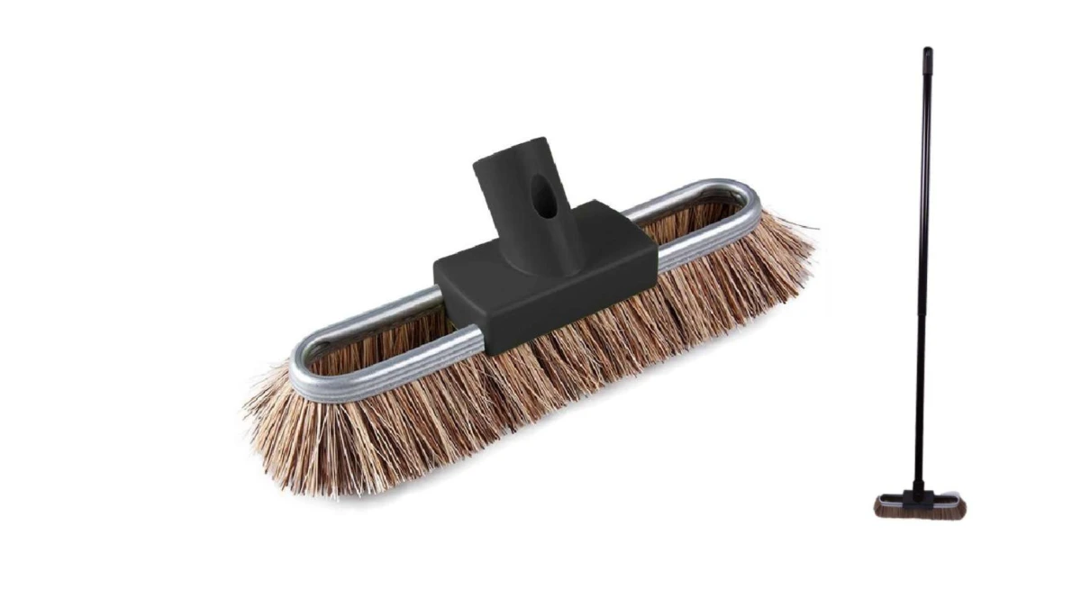 EDI CLEAN Balai brosse + manche télescopique Metasuisse universel 27 cm
