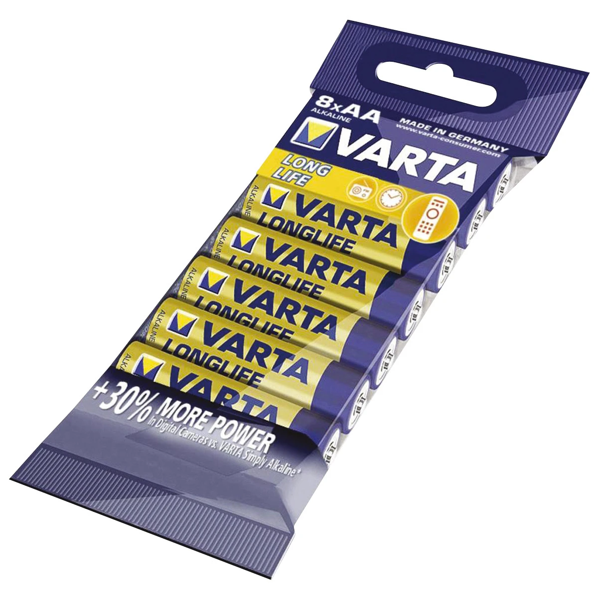 VARTA Piles AA / LR6, 1.5V, paquet de 8 pièces