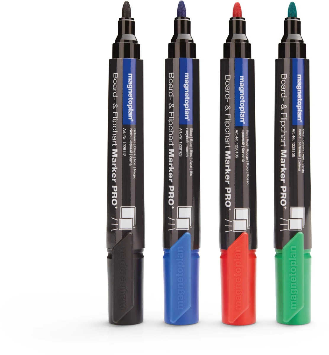 MAGNETOPLAN Marqueur combiné Pro+ pack de 4
