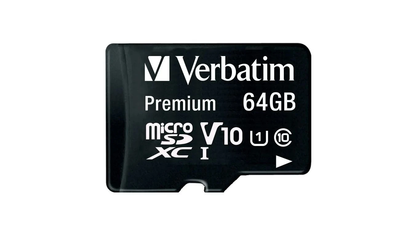 VERBATIM Micro SDXC Card 64GB - Class 10, UHS 1