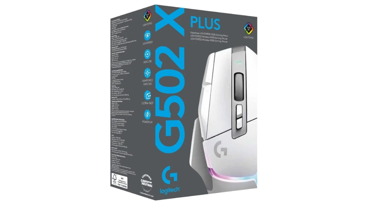 LOGITECH G502 X Plus Souris de gaming