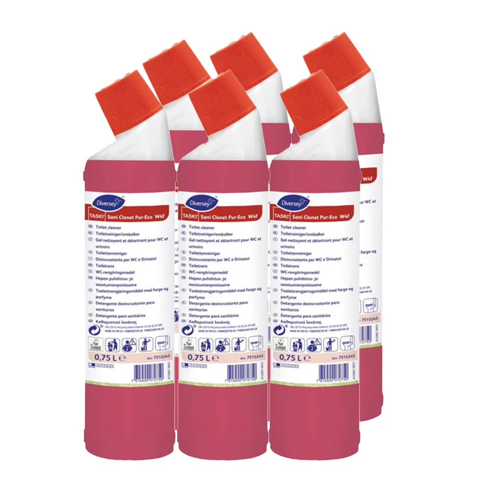 TASKI Toilettenreiniger Sani Clonet Pur-Eco W4f 6 x 750 ml