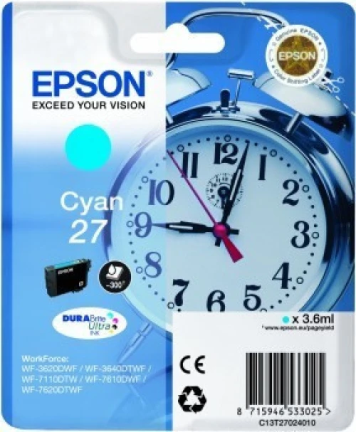 EPSON Tintenpatrone cyan T270240