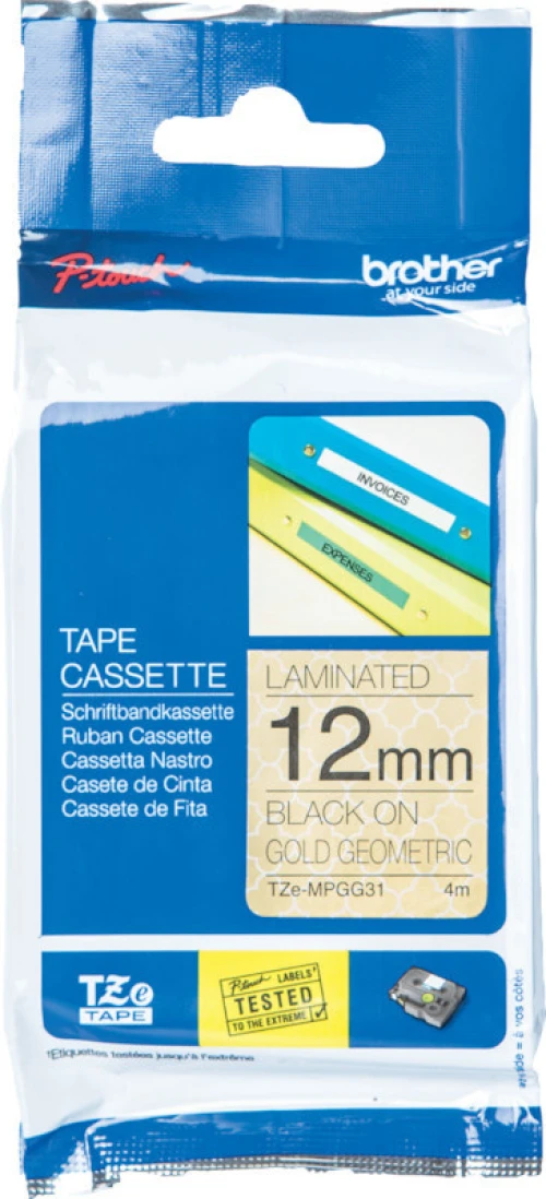 BROTHER P-TOUCH® TZe-MPGG31 Schriftband 12mm x 4m