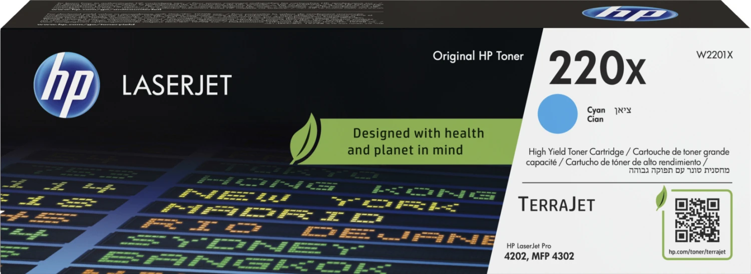 HP Cartouche toner 220X cyan