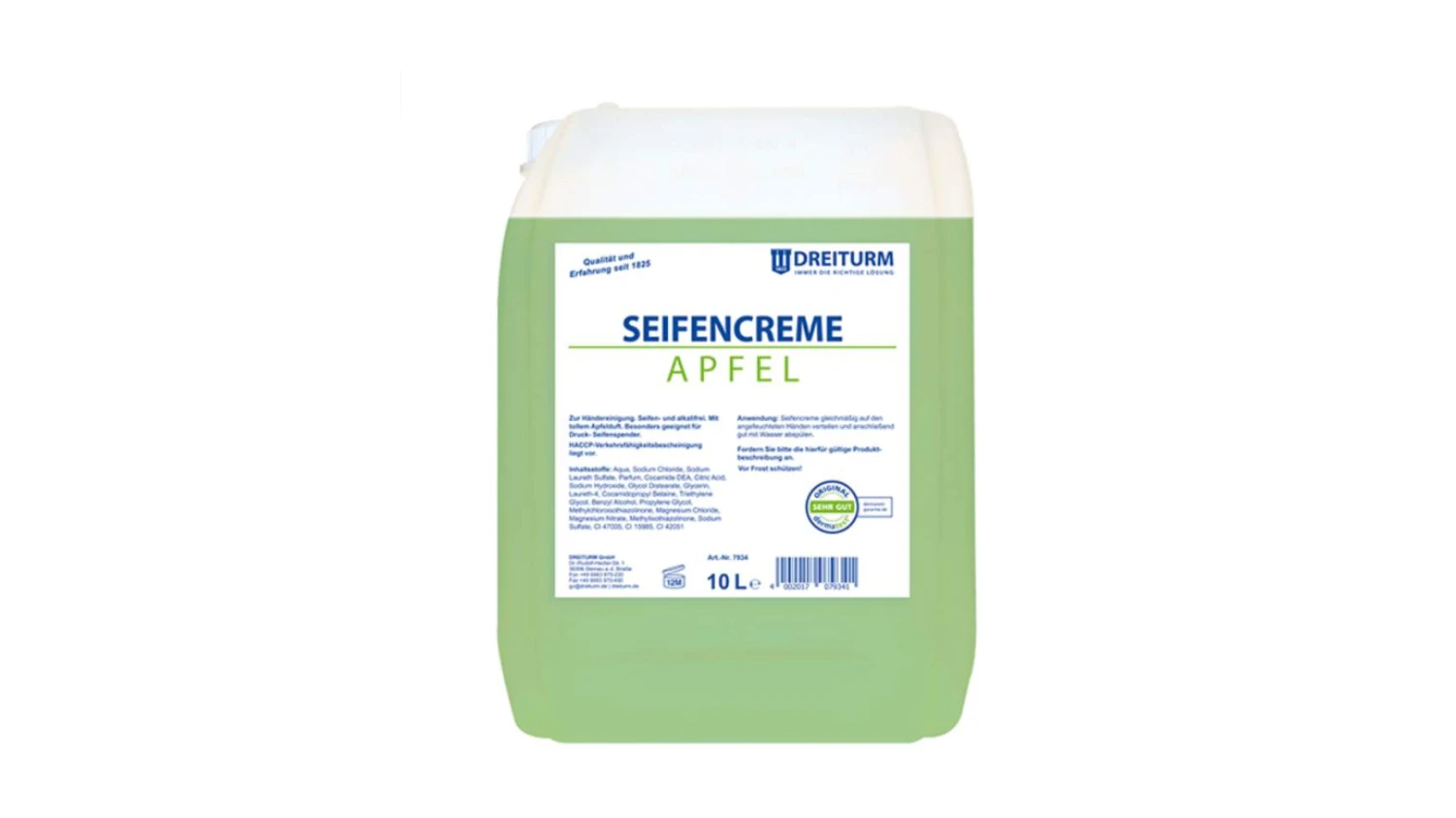 DREITURM Crème de savon Pomme 10 L