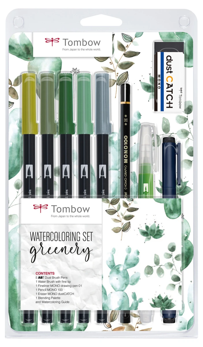 TOMBOW Watercolor Set - Greenery