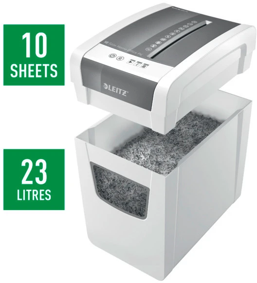 LEITZ Destructeur de documents IQ Home Office Slim P-4