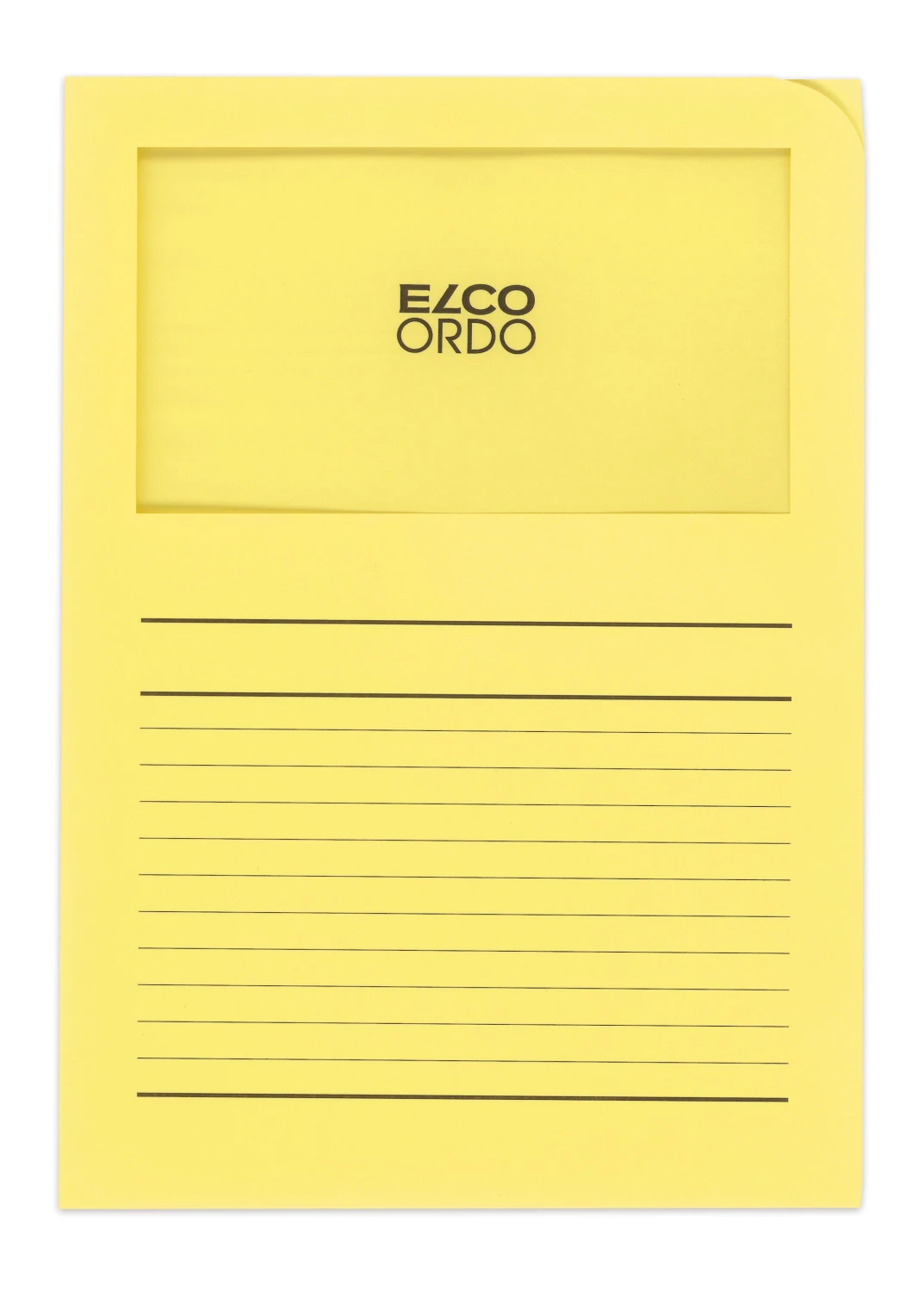 ELCO Ordo Classico mit Linien, gelb, Pack à 100 Stück