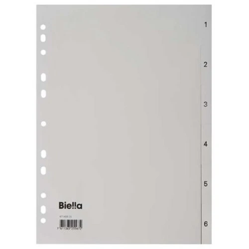 BIELLA Zahlenregister 1 - 6