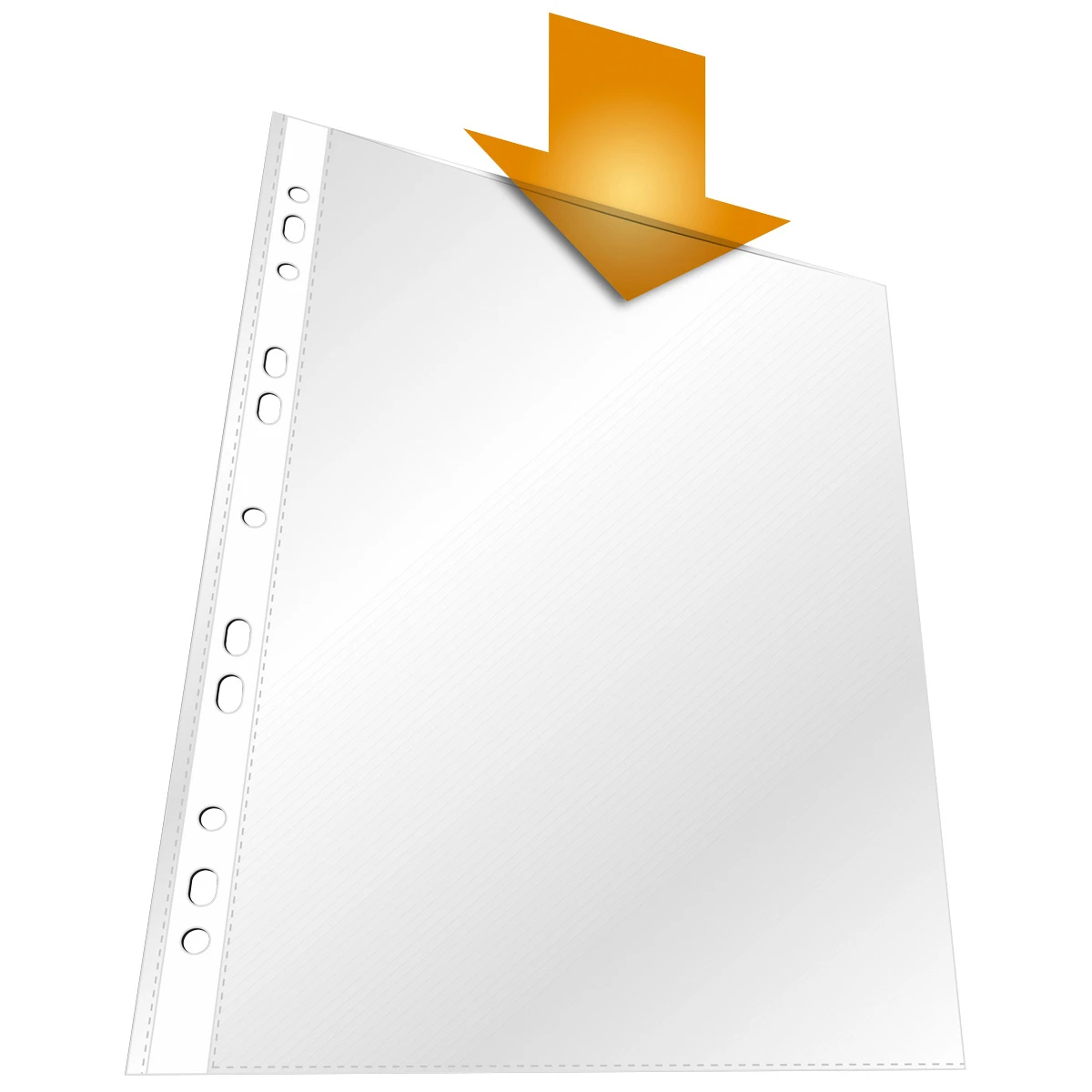 DURABLE Poches à documents PP avec renforcement grainées