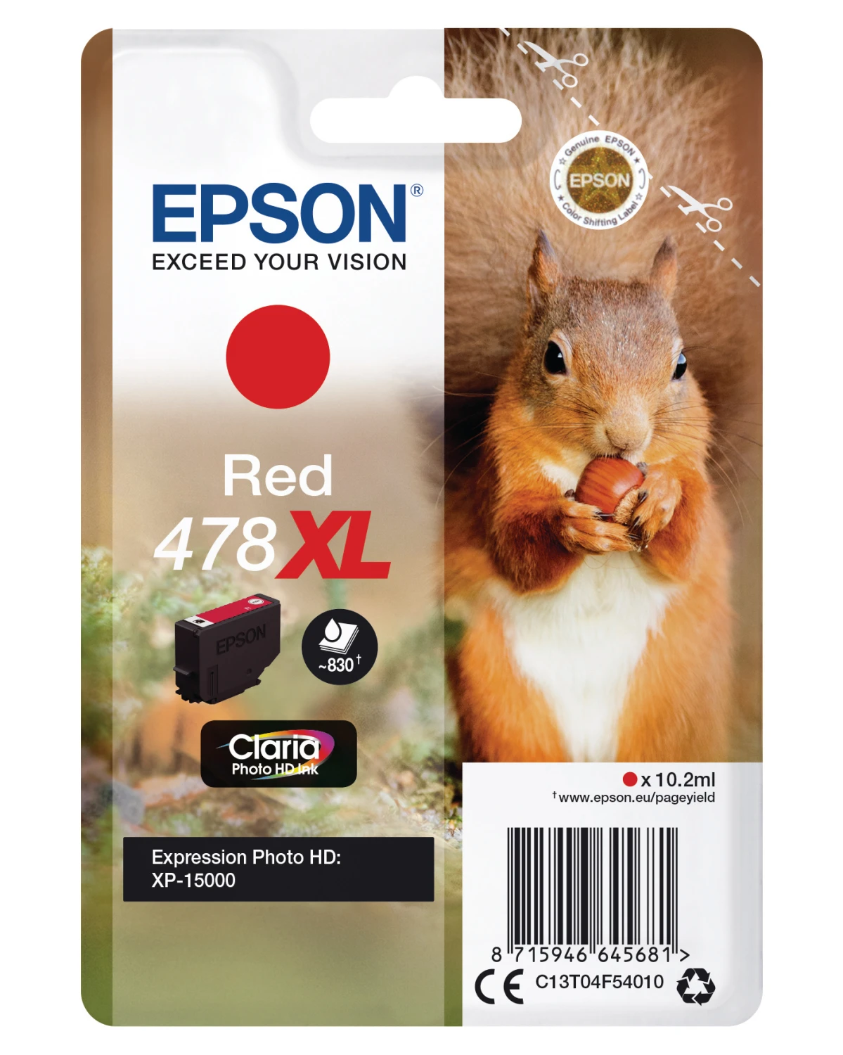 EPSON Tintenpatrone 478XL rot