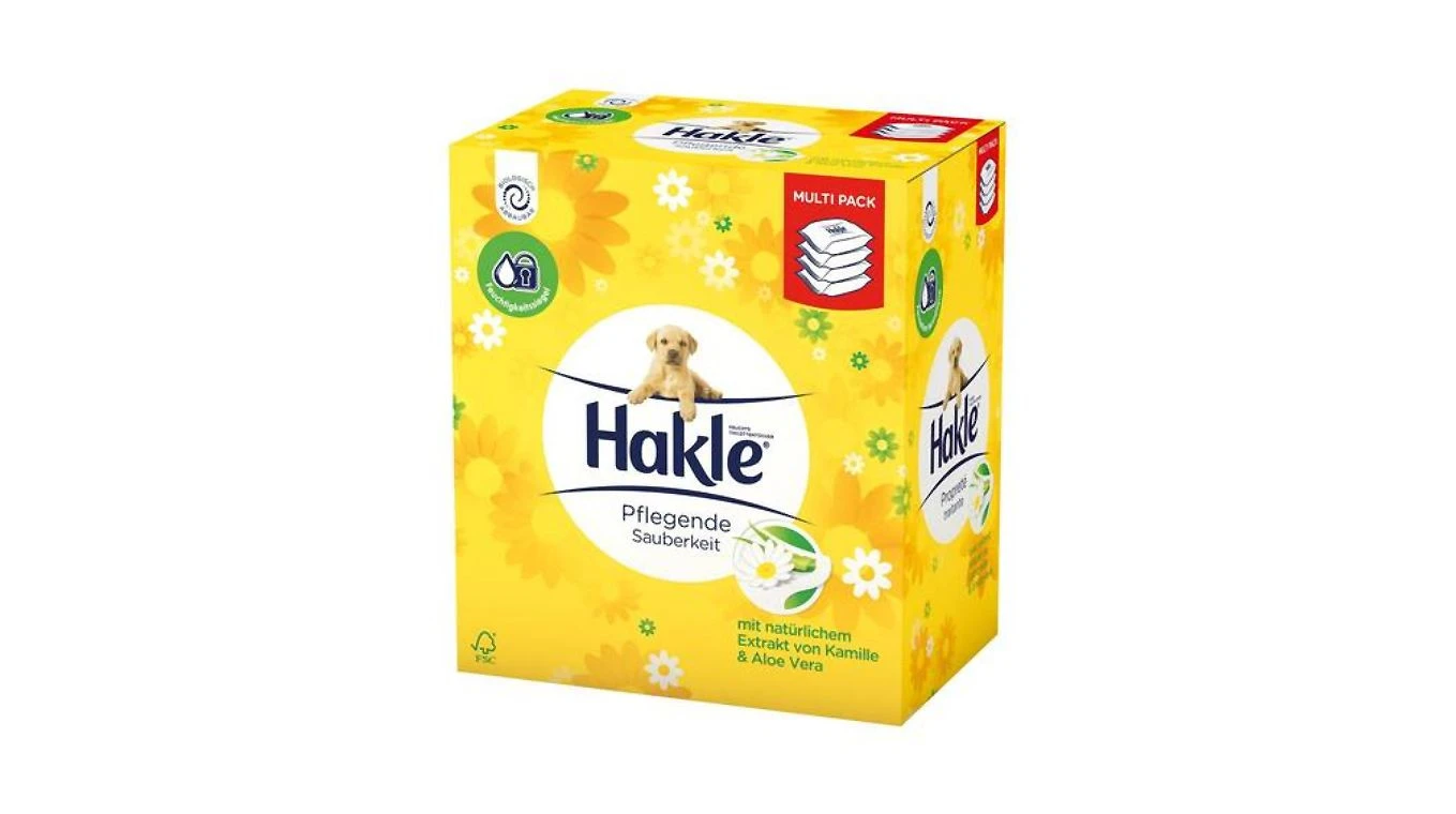 HAKLE Lingettes humides Propreté Traitante 4 paquets