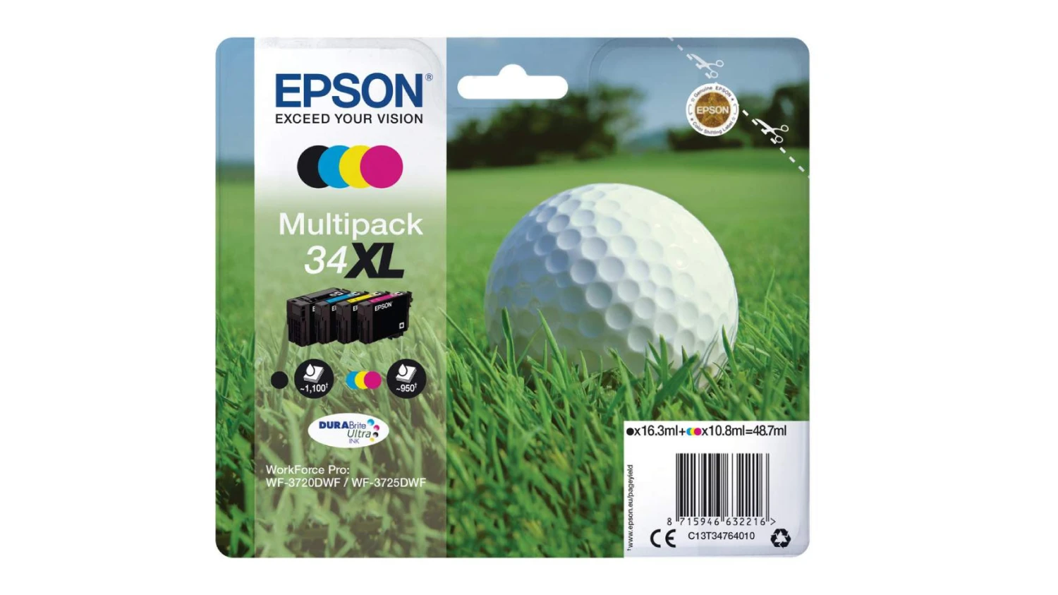 EPSON 34 XL Multipack Cartouches d'encre CMYK