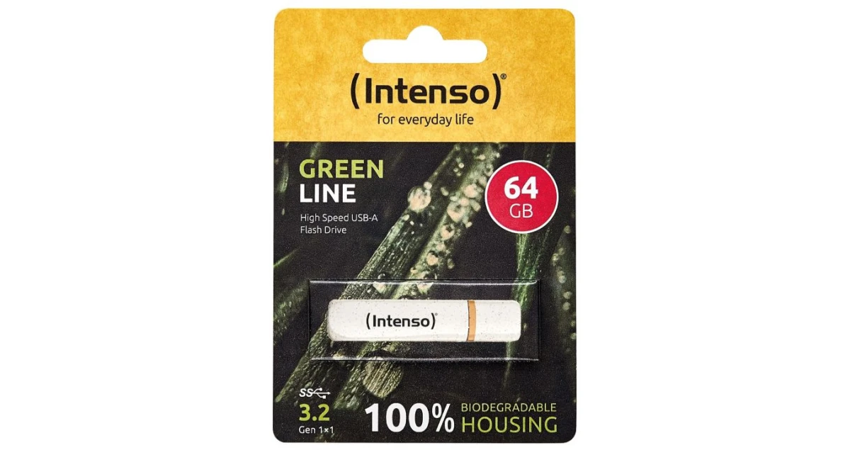 INTENSO USB-Stick Green Line 64GB