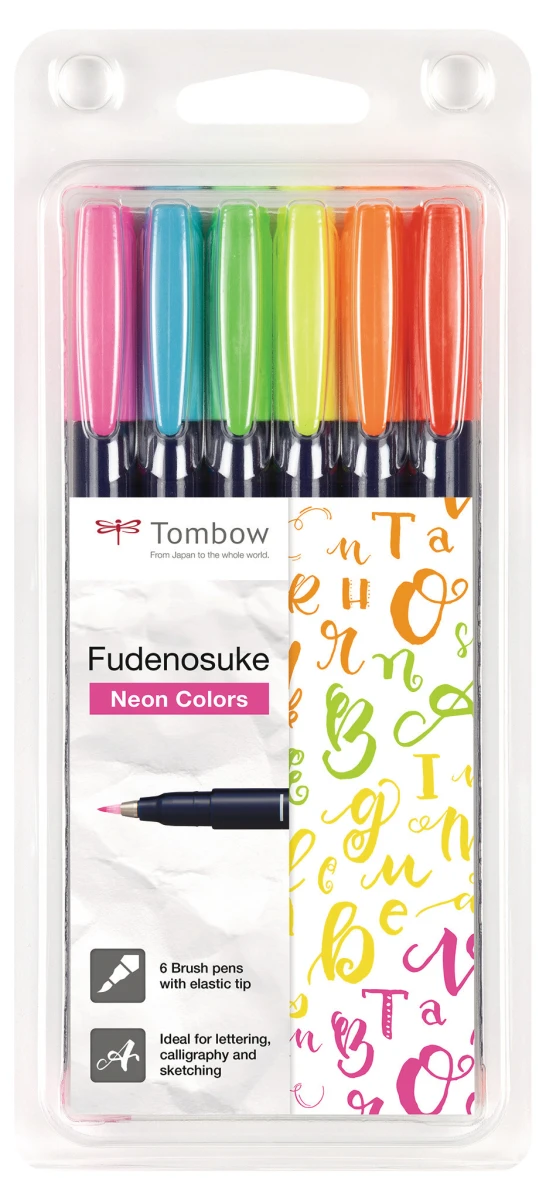 TOMBOW Stylo de calligraphie set 6 pcs.