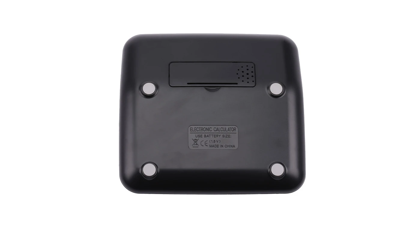 GENIE Calculatrice de bureau 612 BK Dual-Power (solaire et batterie)