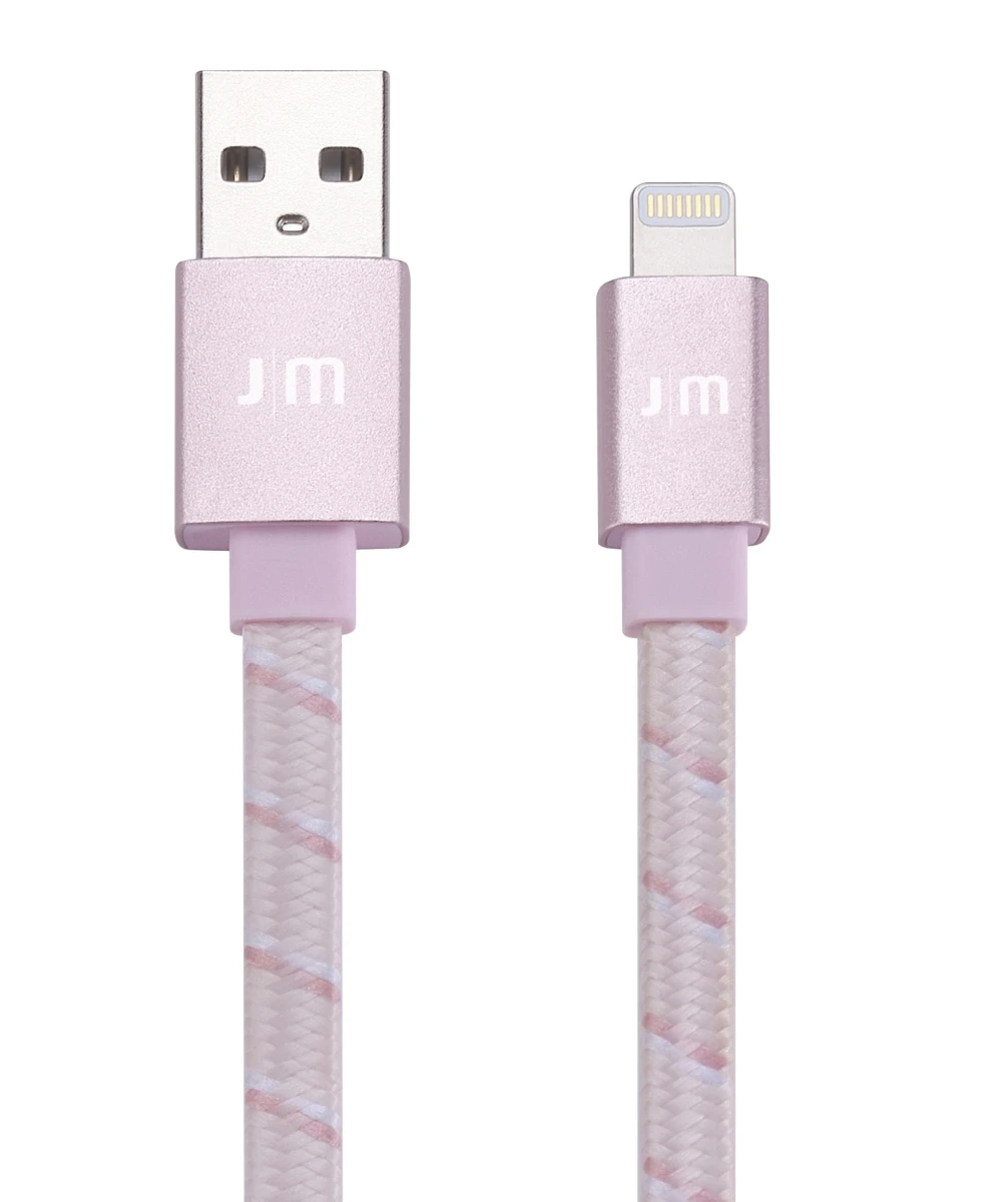 Just Mobile AluCable Flat (tressé) - Lightning 1.2 m