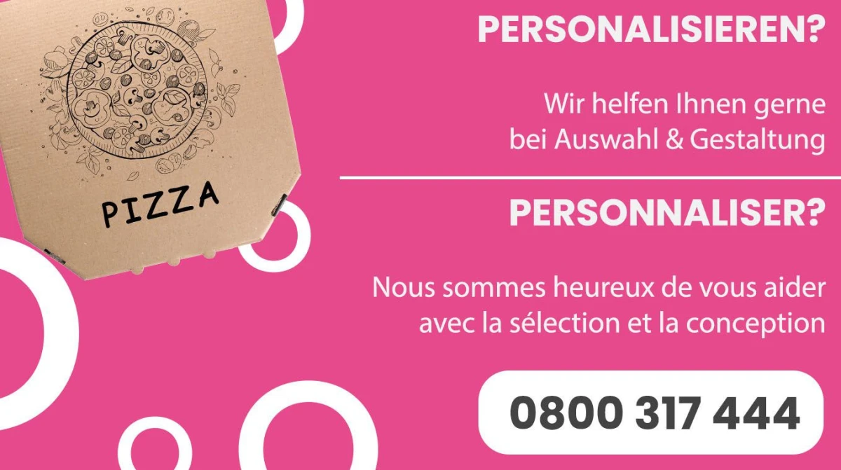 Boîtes à pizza "Pizza" 50 pièces