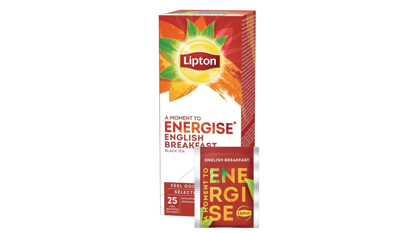 LIPTON English Breakfast Thé noir - Energise