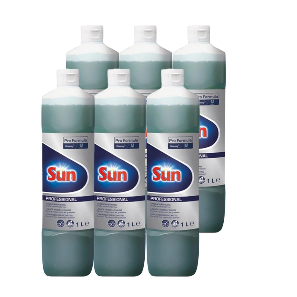 SUN Liquide vaisselle à la main 6 x 1 L
