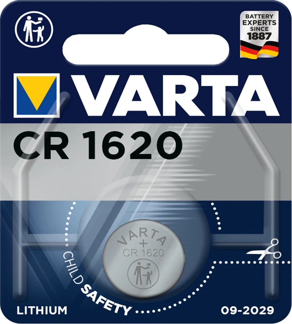 VARTA Pile bouton  Lithium CR1620, 3V