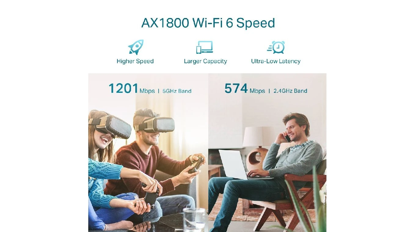 TP-LINK RE605X AX1800 Dualband Répéteur Wi-Fi