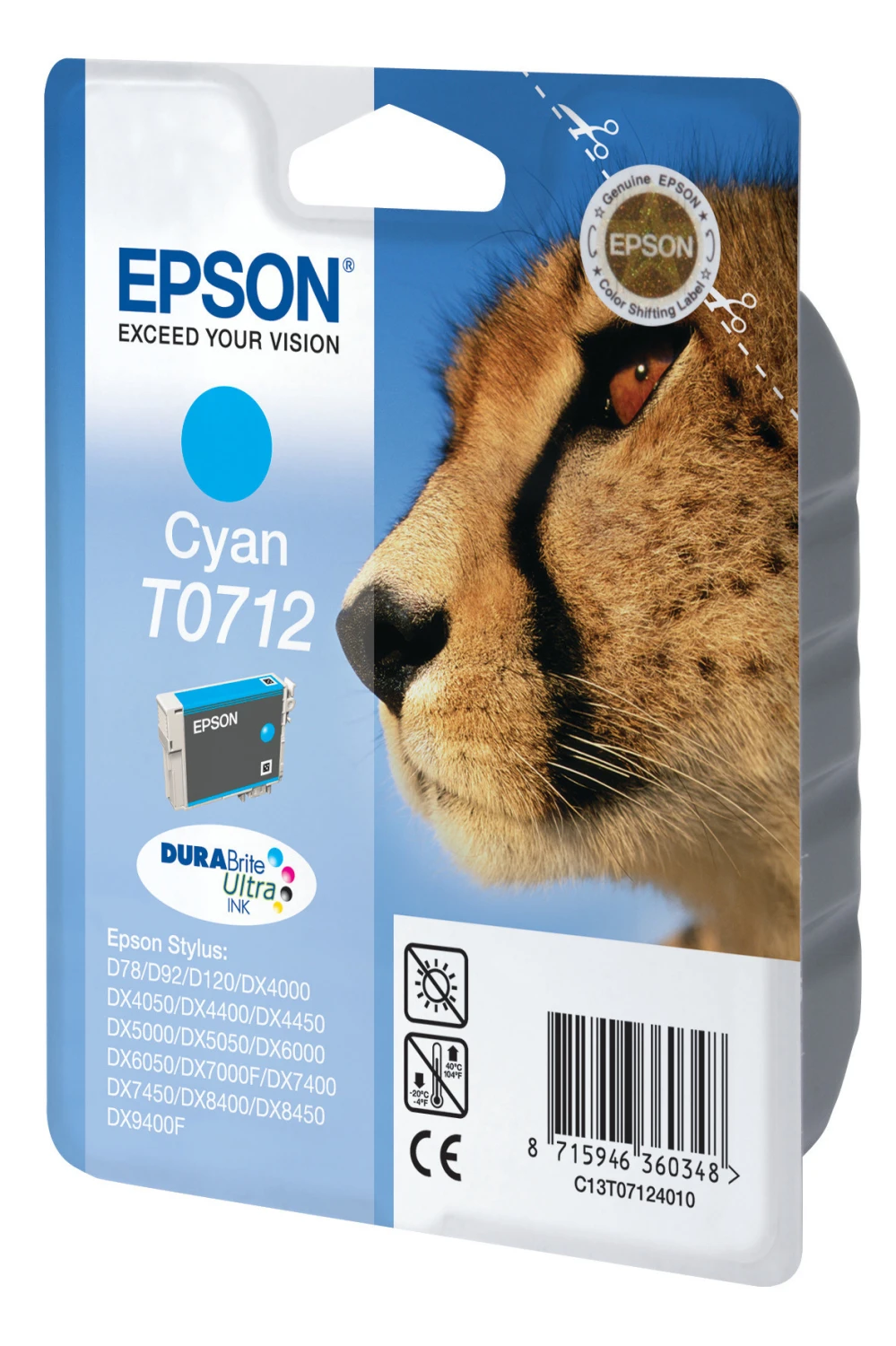 EPSON Tintenpatrone cyan T071240